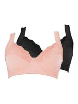 Kit com 2 Sutiãs com Aro e sem Bojo Dilady 123410