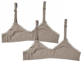 Kit Com 2 Sutiãs Infantil Em Cotton P (7-8 Anos) Fidelitá