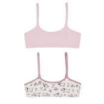 Kit Com 2 Sutiãs Infantil Sem Bojo Menina DelRio