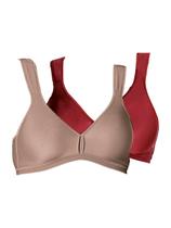 Kit com 2 Sutiãs sem Aro e sem Bojo Olimpo Conforto Demillus 61004 Kit com 2 Sutiãs sem Aro e sem Bojo Olimpo Conforto Demillus 61004