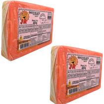 Kit com 2 Tablete de Doce de Leite com Morango 400g cada Total 800g Doces JR Kit com 2 Tablete de Doce de Leite com Morango 400g cada Total 800g Doces JR