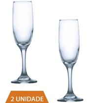 Kit Com 2 Taças De Vidro RIOJA CHAMPAGNE 180ml Cristal Luxo