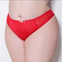 Kit com 2 Tanga Fio Dental Plus Size Romantic Microlight Premium Microfibra