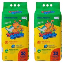 Kit Com 2 Tapetes Higiênicos Petix Supersecão 80x60Cm 30Uni