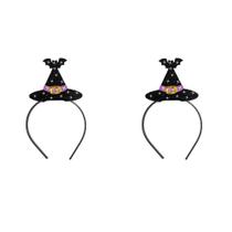 Kit Com 2 Tiara Chapéu De Bruxa Halloween Festa Dia Das Bruxas