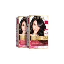 Kit com 2 Tinturas Imedia Excellence 1.0 Preto