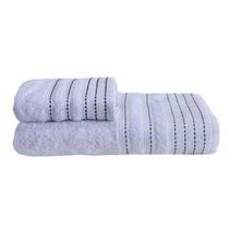 Kit com 2 Toalhas 100% Algodão Banho e Rosto 290 g/m² Milano