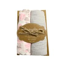 Kit Com 2 Toalhas Rosas Baby Muslin Co.