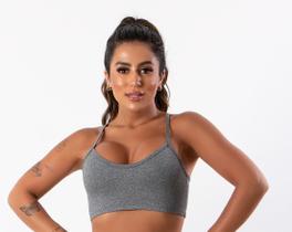 kit com 2 Top Fitness Feminino Nadador Alça Fina sem bojo Academia