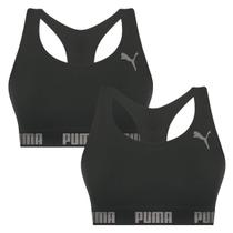 Kit com 2 Tops Sem Costura Com Elastico Fitness Academia Sport Puma