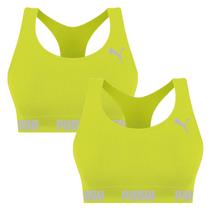 Kit com 2 Tops Sem Costura Com Elastico Fitness Academia Sport Puma