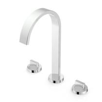 Kit com 2 Torneira Misturador para Lavatório 3 Furos de Bico Alta e Válvula de Escoamento Flow Kit com 2 Torneira Misturador para Lavatório 3 Furos de Bico Alta e Válvula de Escoamento Flow