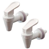 Kit Com 2 Torneiras Lazarios Brancas Para Bebedouro