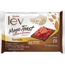 KIT COM 2 - Torrada Cacau e Cereais Magic Toast Lev Marilan 110g - 11 calorias por unidade.