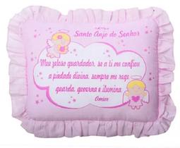 Kit Com 2 Travesseiro Feminino Com Babado 28X35Cm