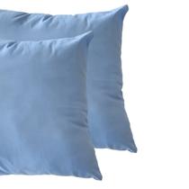 kit com 2 travesseiros super confortáveis com enchimento em fibra de silicone