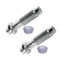 Kit com 2 Tubo de Ligação Cromado Ajustável com Espude para Vaso Sanitário - Cipla Kit com 2 Tubo de Ligação Cromado Ajustável com Espude para Vaso Sanitário - Cipla