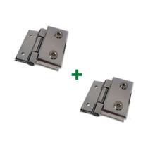 Kit com 2 un 1118 - Dobradiça maxim-ar para vidro alvenaria Kit com 2 un 1118 - Dobradiça maxim-ar para vidro alvenaria