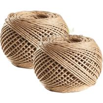 Kit Com 2 Un Fio Cordão Barbante Rami 2mm Rolo 100g Sisal Aprox 90mts Artesanato Convite Sisal Natural