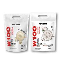 Kit Com 2 Un Whey Protein W100 Refil 900g Nutrata