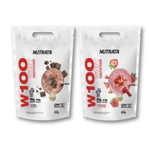 Kit Com 2 Un Whey Protein W100 Refil 900g Nutrata