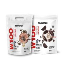 Kit Com 2 Un Whey Protein W100 Refil 900G Nutrata