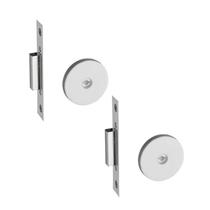 Kit com 2 Und Fechadura Trava Tetra Redonda Cromada Inox IX 11000 Pado Kit com 2 Und Fechadura Trava Tetra Redonda Cromada Inox IX 11000 Pado