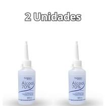 Kit com 2 Unidades Álcool 70% Neutro Para Limpeza Higie + 100ml