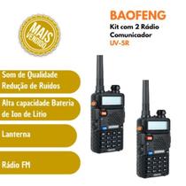 Kit com 2 Unidades Baofeng UV-5R Alcance e Alta Potência Kit com 2 Unidades Baofeng UV-5R Alcance e Alta Potência