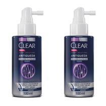 Kit com 2 Unidades de Clear Tônico Capilar Antiqueda Men Derma Solutions Spray 100Ml