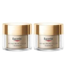 Kit com 2 Unidades de Creme Antirrugas Hyaluron-filler + Elasticity Noturno 51g Eucerin