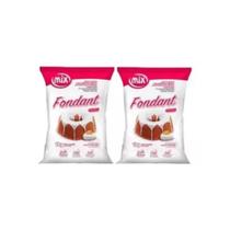 Kit Com 2 Unidades De Fondant Para Confeitaria Mix - 1kg Kit Com 2 Unidades De Fondant Para Confeitaria Mix - 1kg