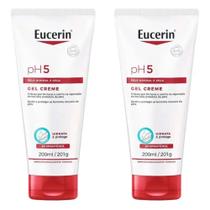 Kit com 2 Unidades de Gel Creme Hidratante pH5 Pele Seca Com 200ml Eucerin Kit com 2 Unidades de Gel Creme Hidratante pH5 Pele Seca Com 200ml Eucerin