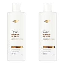 Kit com 2 Unidades de Shampoo Dove Nutrição + Tri-óleos 370ml