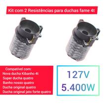 Kit Com 2 Unidades Resistência De Chuveiros Fame 4T 127v 5.400w Marca WR