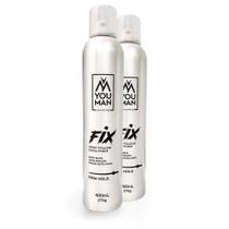 Kit com 2 unidades: Spray Fixador You Man Grooming 400 ml matte fixação forte
