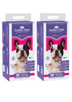 Kit com 2 Unidades - Tapetes Higiênicos para Cães Confort Pads Com 30 Unidades