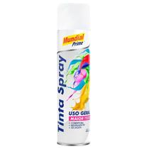 Kit com 2 unidades Tinta Spray 400ml Uso Geral Branco Fosco Mundial Prime