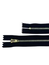 Kit com 2 Unidades - Zíper Reforçado Metal Jeans Preto