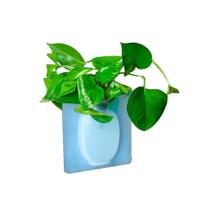Kit com 2 Vasos Adesivos de Silicone para Parede Flor Planta Decoração - Local Ex