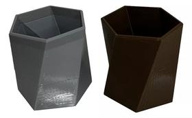 Kit com 2 Vasos Suculentas Hexagonal