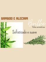 Kit com 2 velas aromáticas: Flor de Figo + Bamboo e Alecrim com 90g cada. -6%