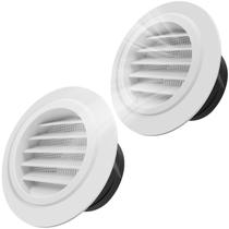 Kit com 2 Ventiladores de Beiral Redondos Quadafy de 4 Polegadas Kit com 2 Ventiladores de Beiral Redondos Quadafy de 4 Polegadas