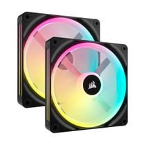 Kit Com 2 Ventoinhas Corsair iCUE LINK QX140, 140mm, RGB, Preto - CO-9051004-WW Kit Com 2 Ventoinhas Corsair iCUE LINK QX140, 140mm, RGB, Preto - CO-9051004-WW
