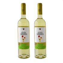 Kit com 2 - Vinho Branco Meio Seco Santa Terrinha 750ml