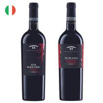 Kit com 2 Vinhos Italianos Tinto Seco San Maglorio e Durano Campodelsole