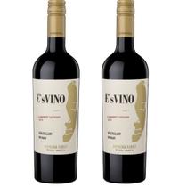 Kit com 2 Vinhos Tinto Argentino ES Vino Cabernet Sauvignon 750 ml