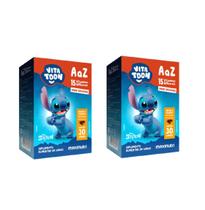 KIT com 2 Vitamina A-Z Stitch Sabor Brigadeiro 30 Gomas Vitatoon KIT com 2 Vitamina A-Z Stitch Sabor Brigadeiro 30 Gomas Vitatoon