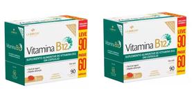 Kit Com 2 Vitamina B12 Com 90 Caps Softgel - La San-Day Kit Com 2 Vitamina B12 Com 90 Caps Softgel - La San-Day