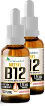 Kit Com 2 Vitamina B12 Sublingual (Metilcobalamina) 20ml - Flora Nativa do Brasil